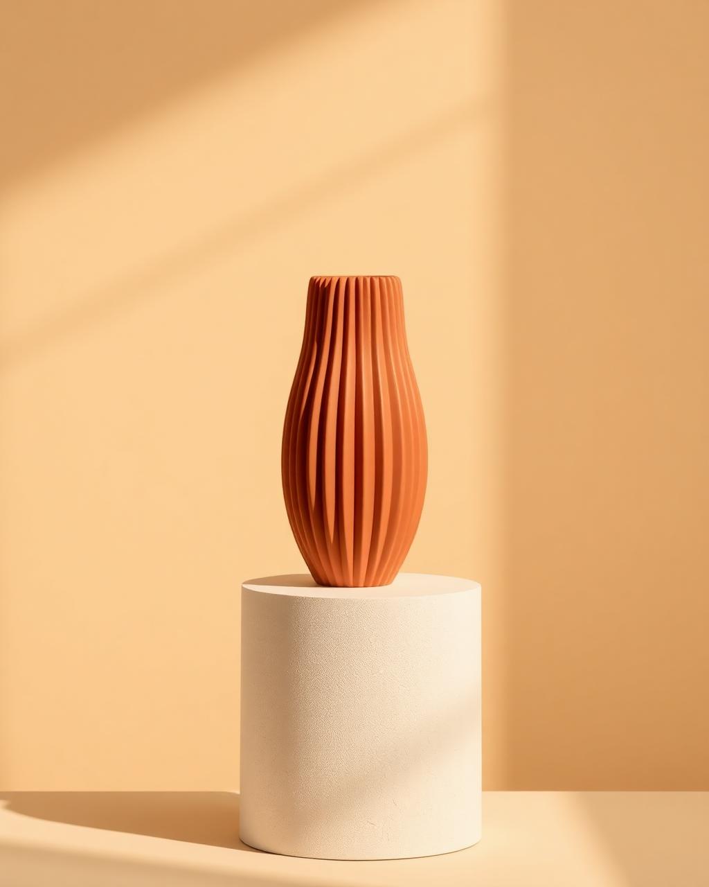 Ridge Vase — personalised 3D-printed home decor