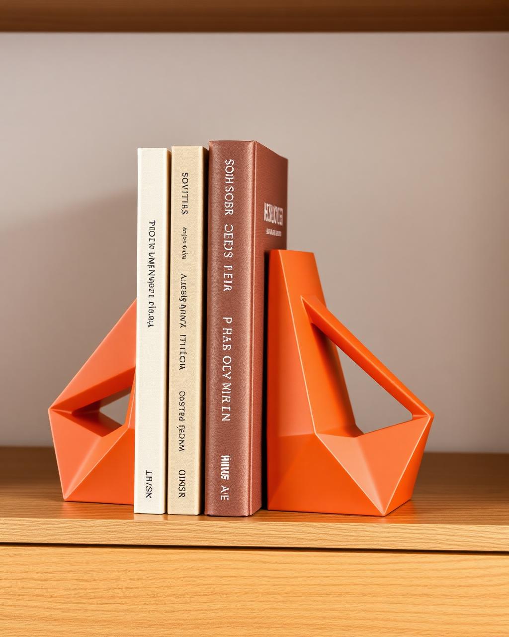 Geometric Bookends — personalised 3D-printed desk