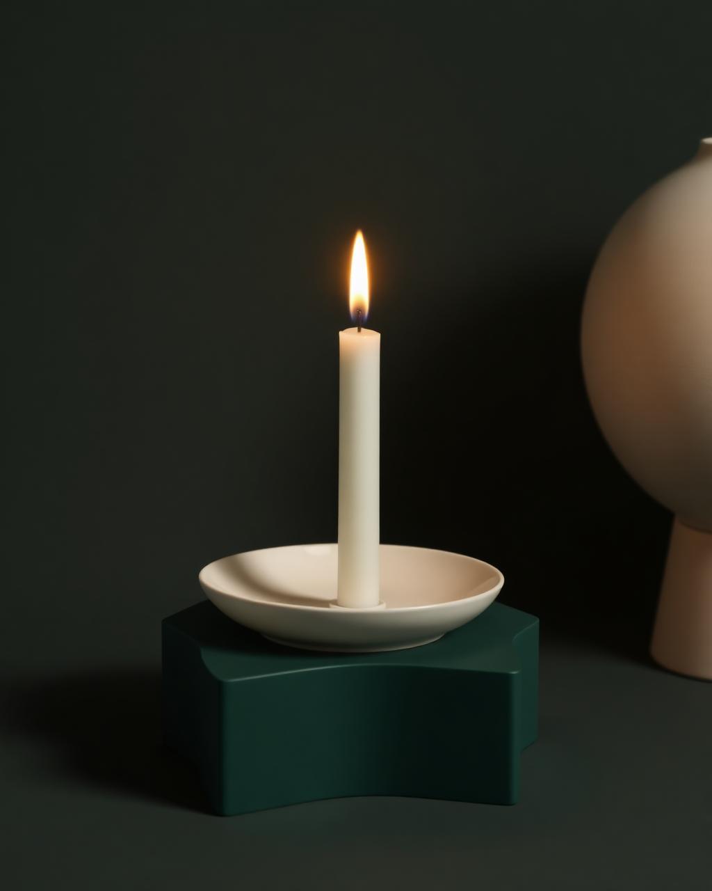 Monolith Taper Holder — personalised 3D-printed home decor